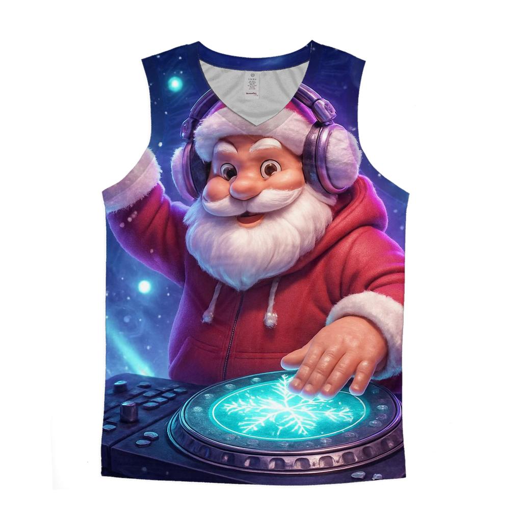 Santa DJ Blizzard Drop casual summer tank tops