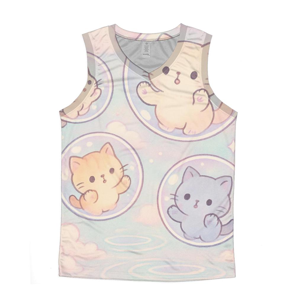 Pastel Bubble Bath Kittens Dream designer workout tanks