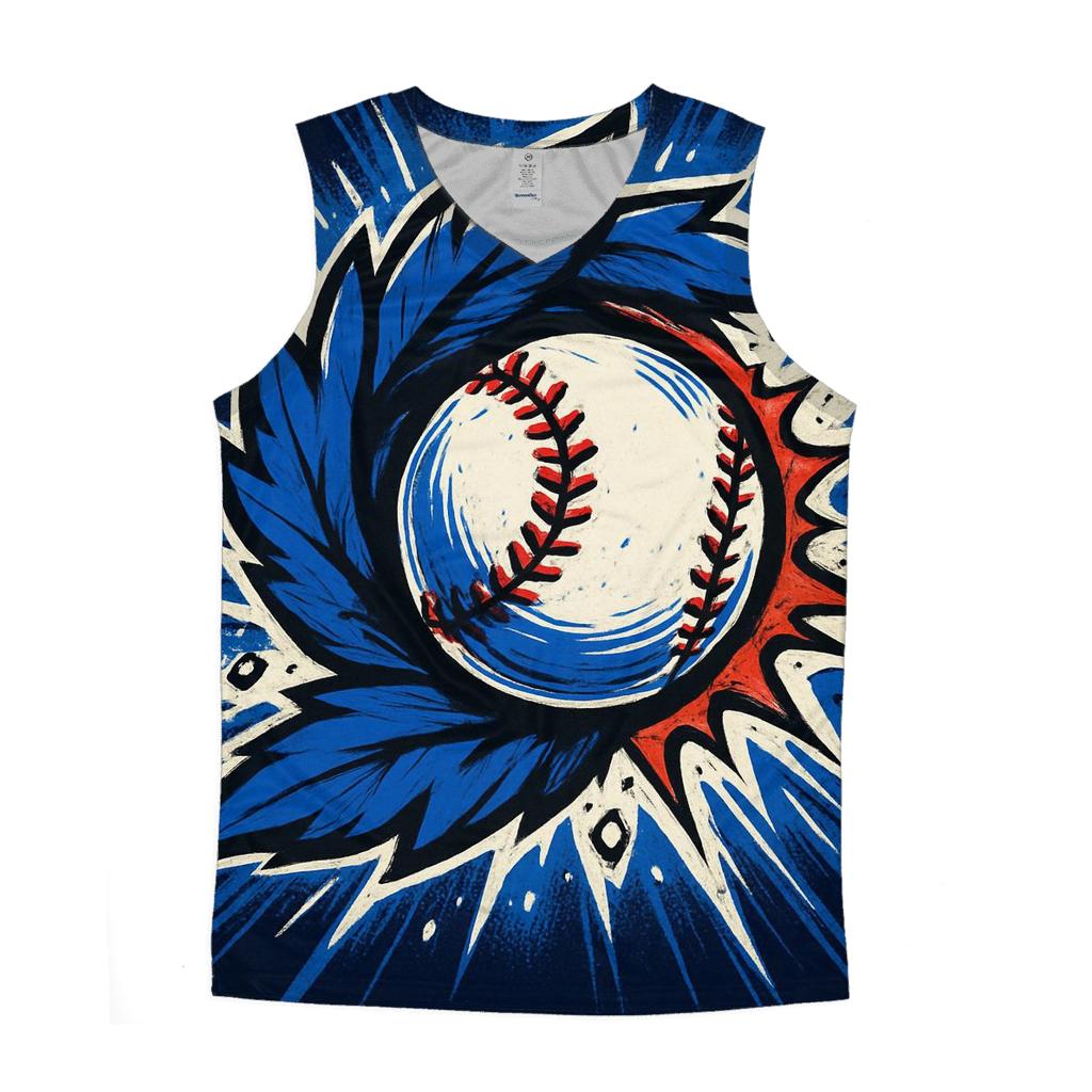 Rally Burst Blue Jays Feather Impact trendy fitted tank tops