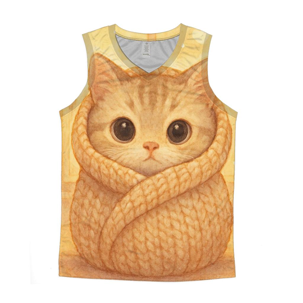 Sunrise Blanket Burrito Kitten trendy fitted tank tops