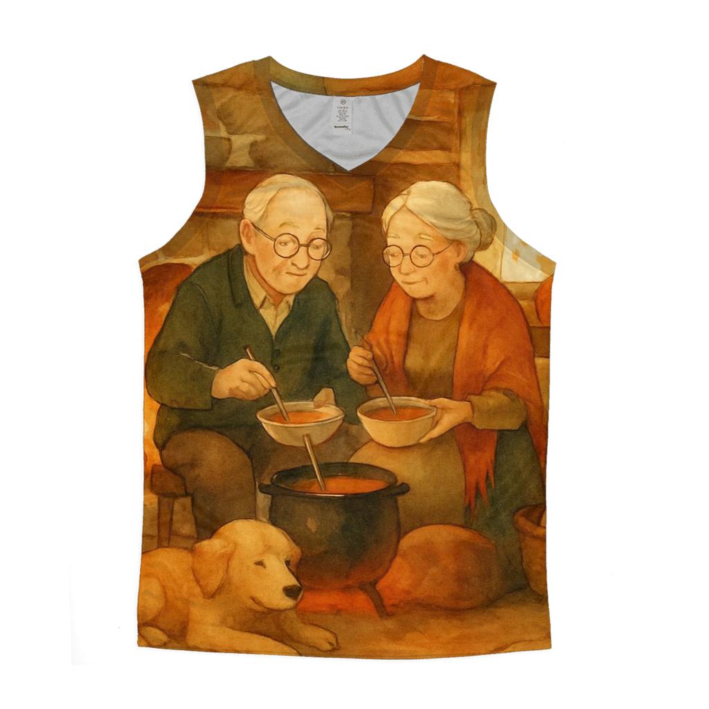 Cozy Cabin Soup And Stories custom tank tops