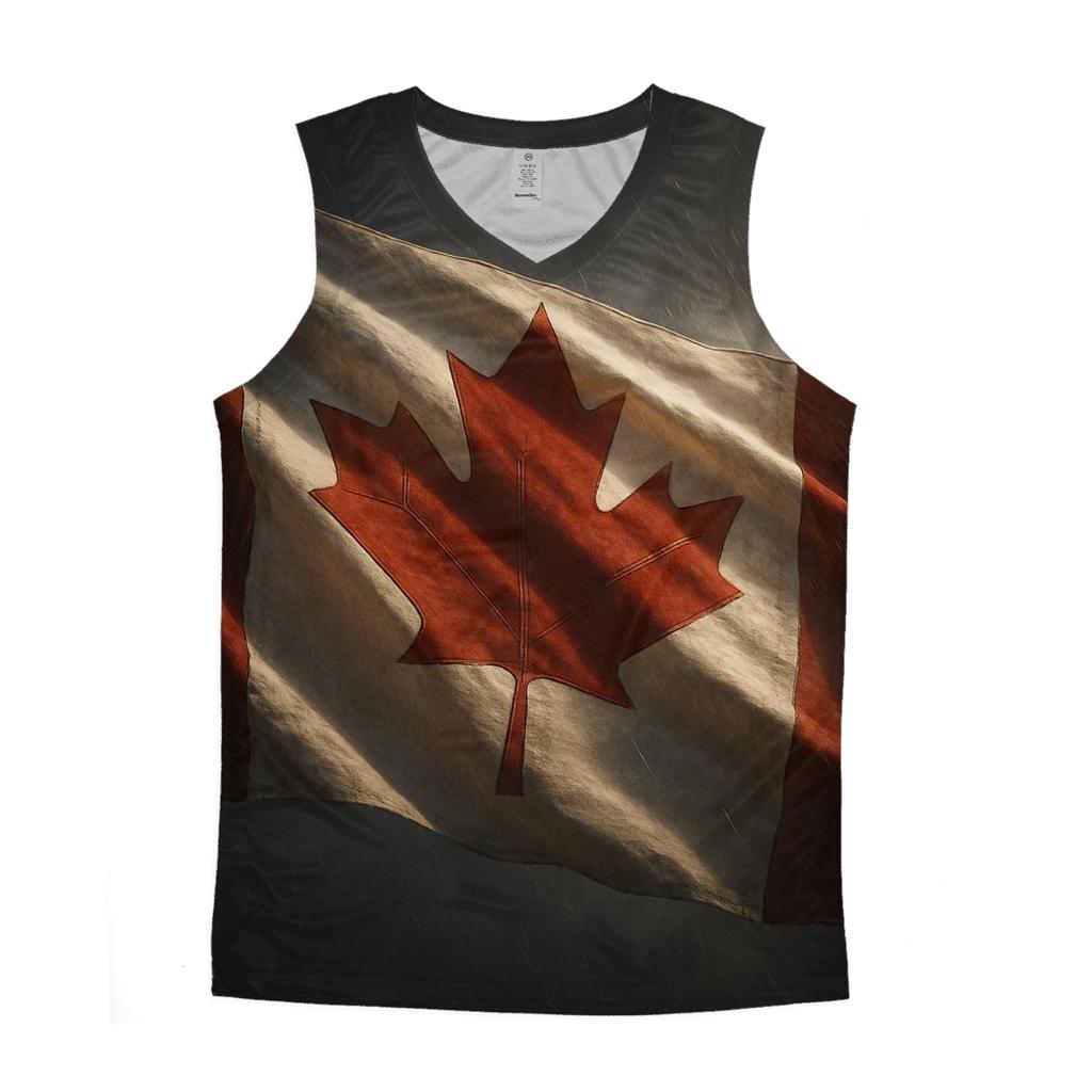 Canada Maple Fabric Storm personalized athletic tanks