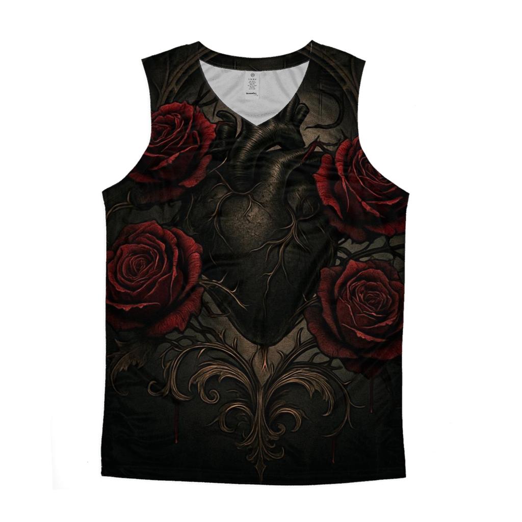 Rose Crypt Of The Thorned Heart sports performance tank tops