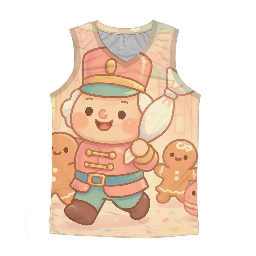 Kawaii Nutcracker Bakery Parade sports performance tank tops