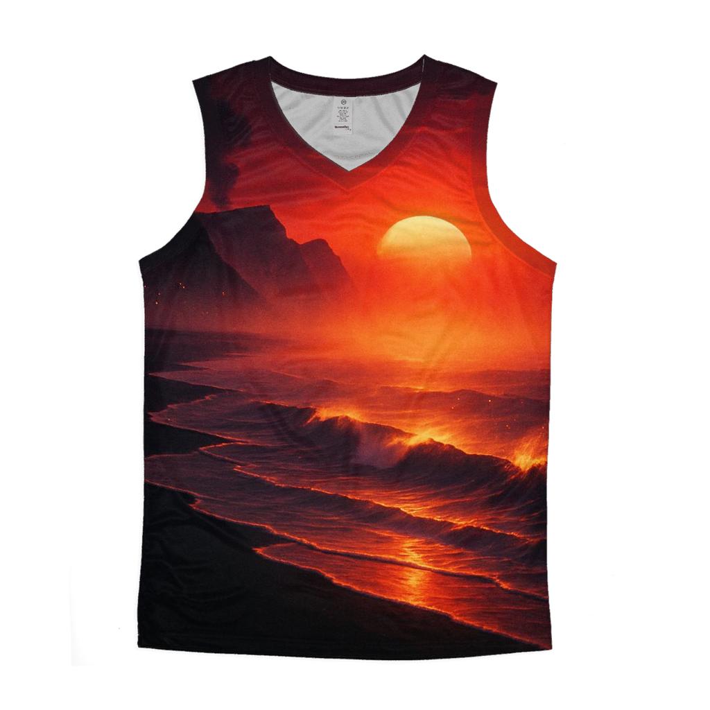 Volcanic Shore Sunveil trendy fitted tank tops