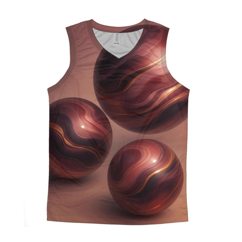 Iridescent Marble Drift stylish racerback tanks