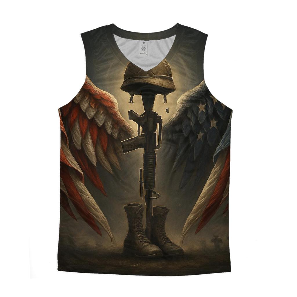Guardian Wings Around The Fallen casual summer tank tops