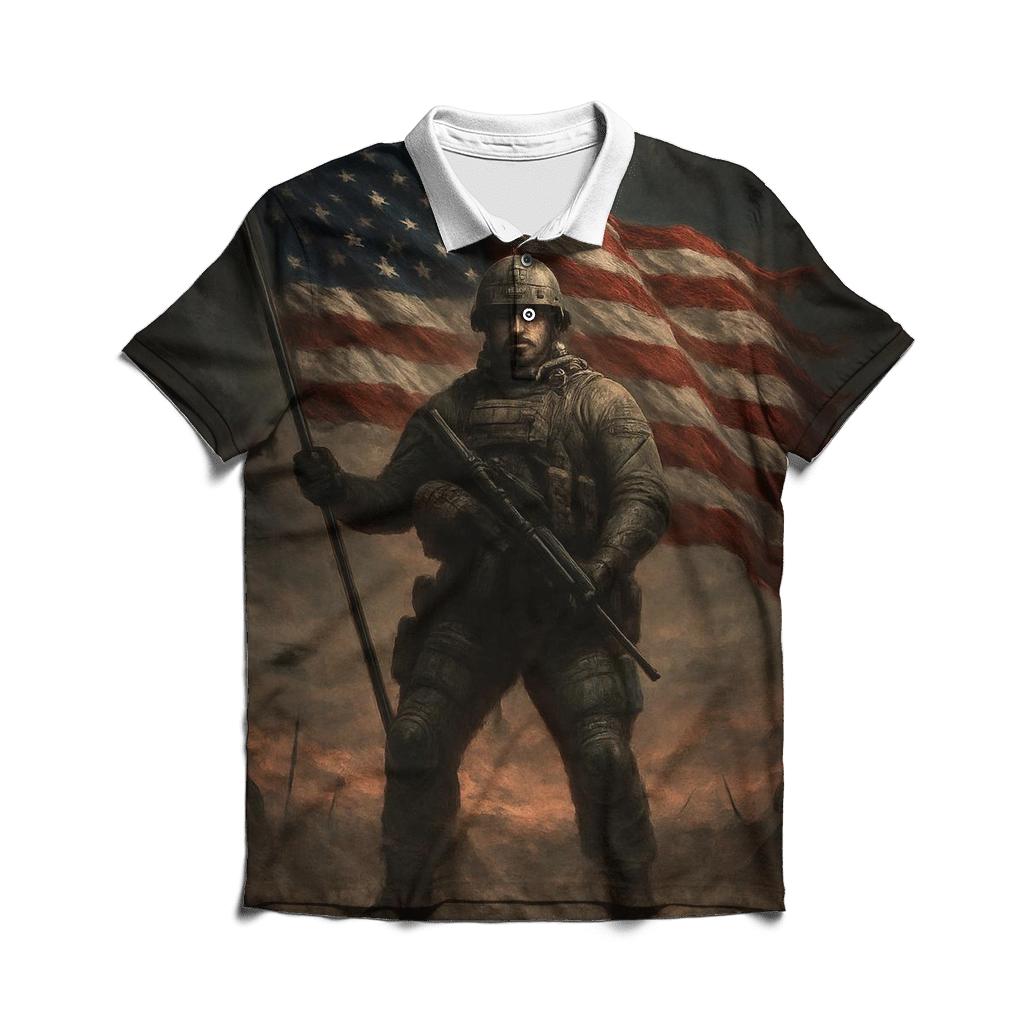 Storm Guard Of Liberty stylish collar polo tees
