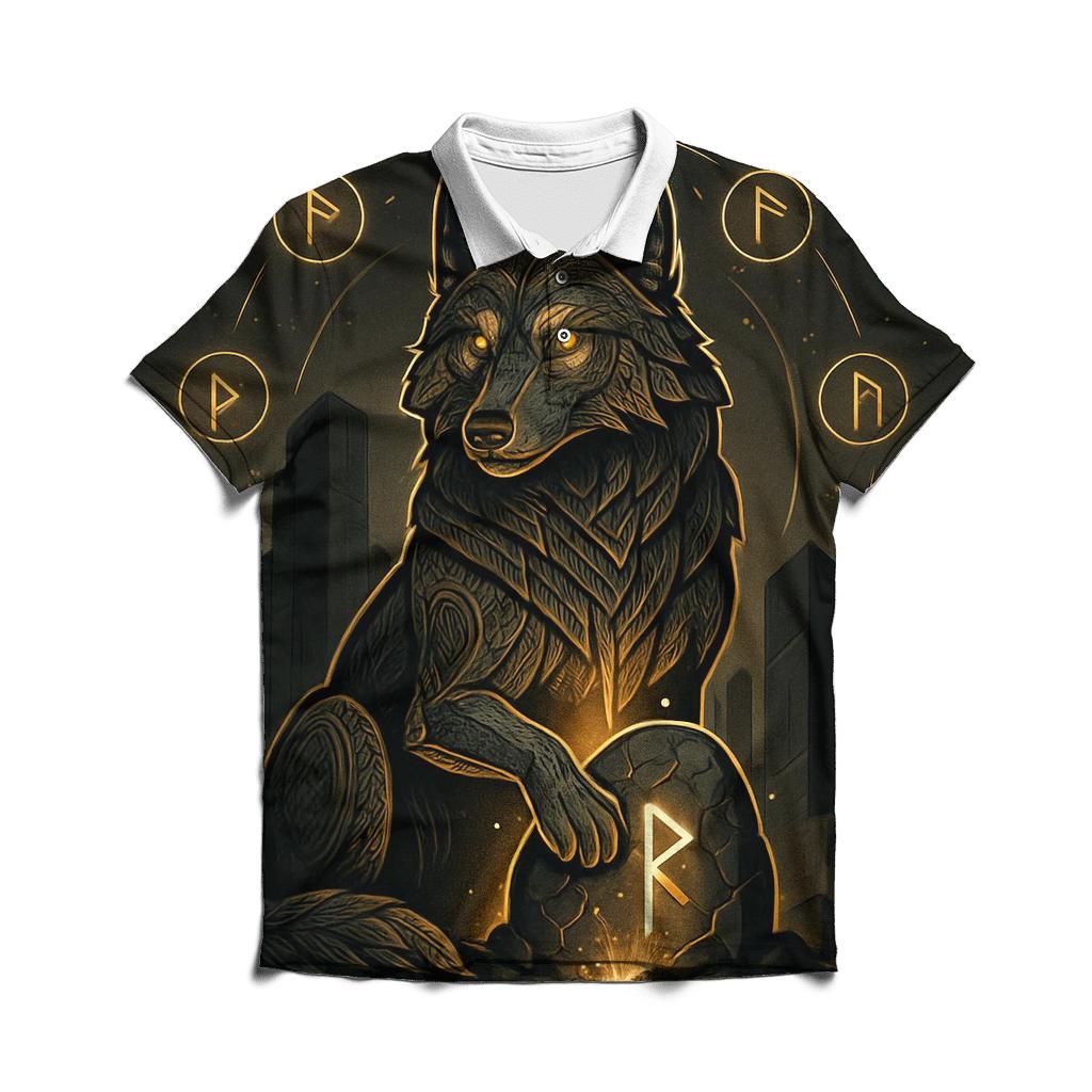 Runic Stoneheart Guardian designer slim fit polos