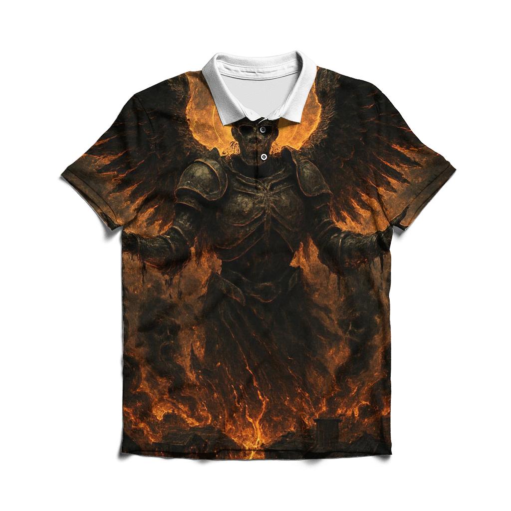 Death Angel Over Ashen City custom polo shirts