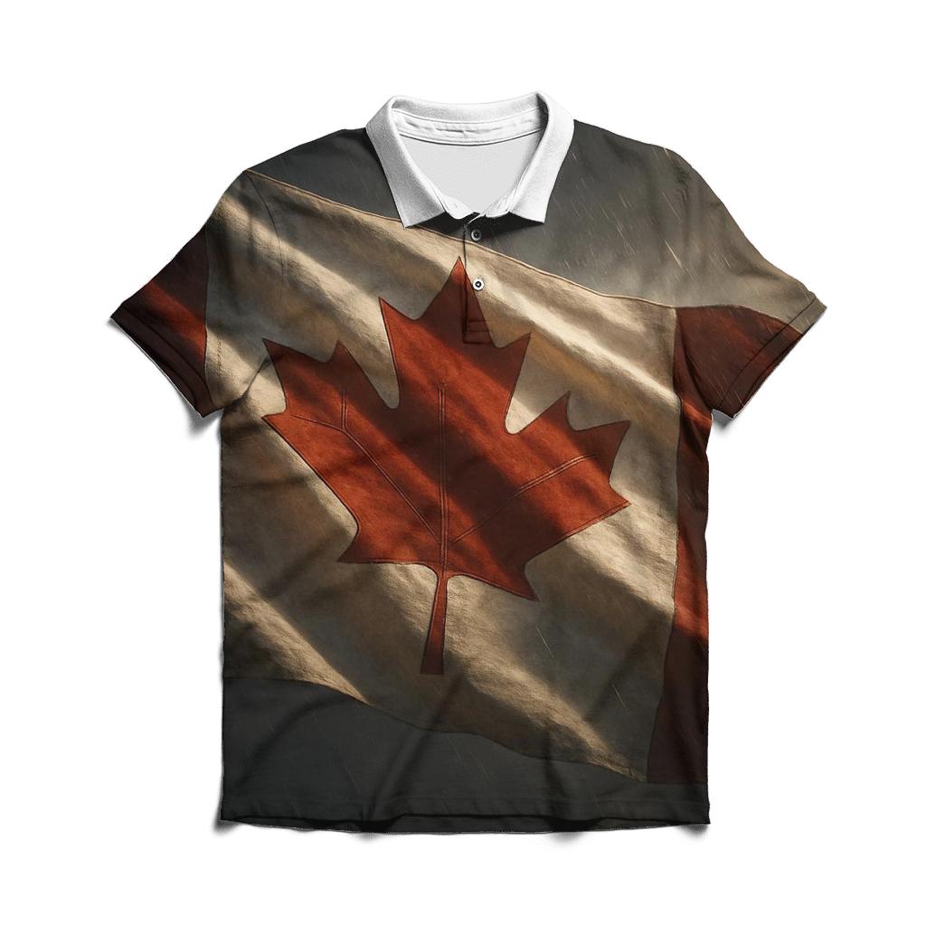 Canada Maple Fabric Storm casual sports polo shirts
