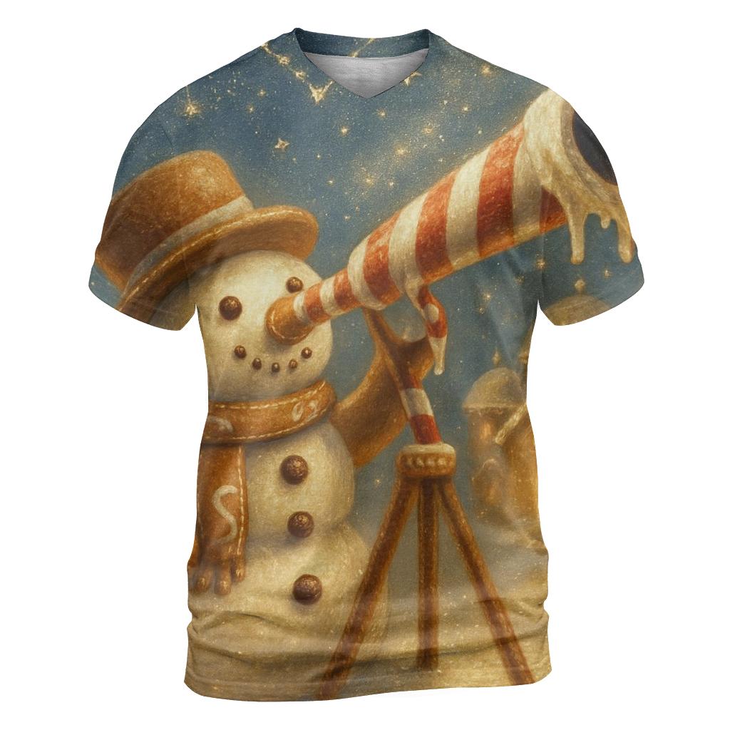 Frosted Gingerbread Observatory designer pattern shirts