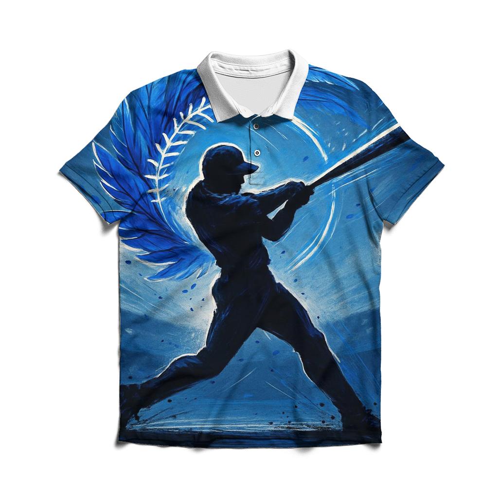 Swing Arc, Blue Jays Feather Halo casual sports polo shirts