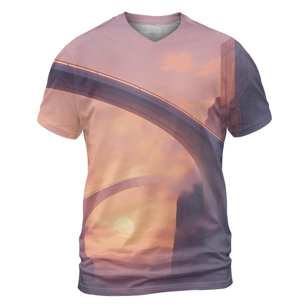 Skybridge Golden Hour Drift statement graphic shirts