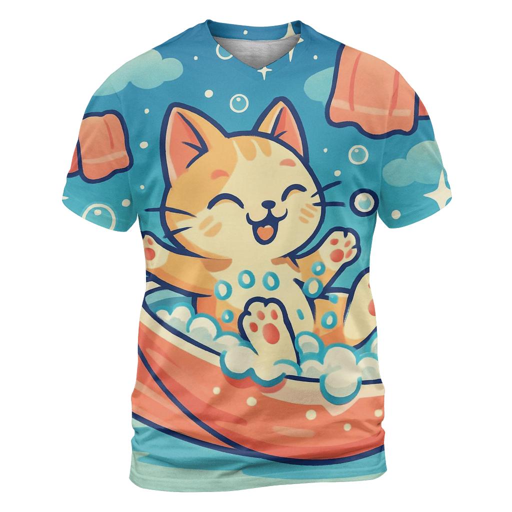 Bubble Comet Bath Time statement graphic shirts
