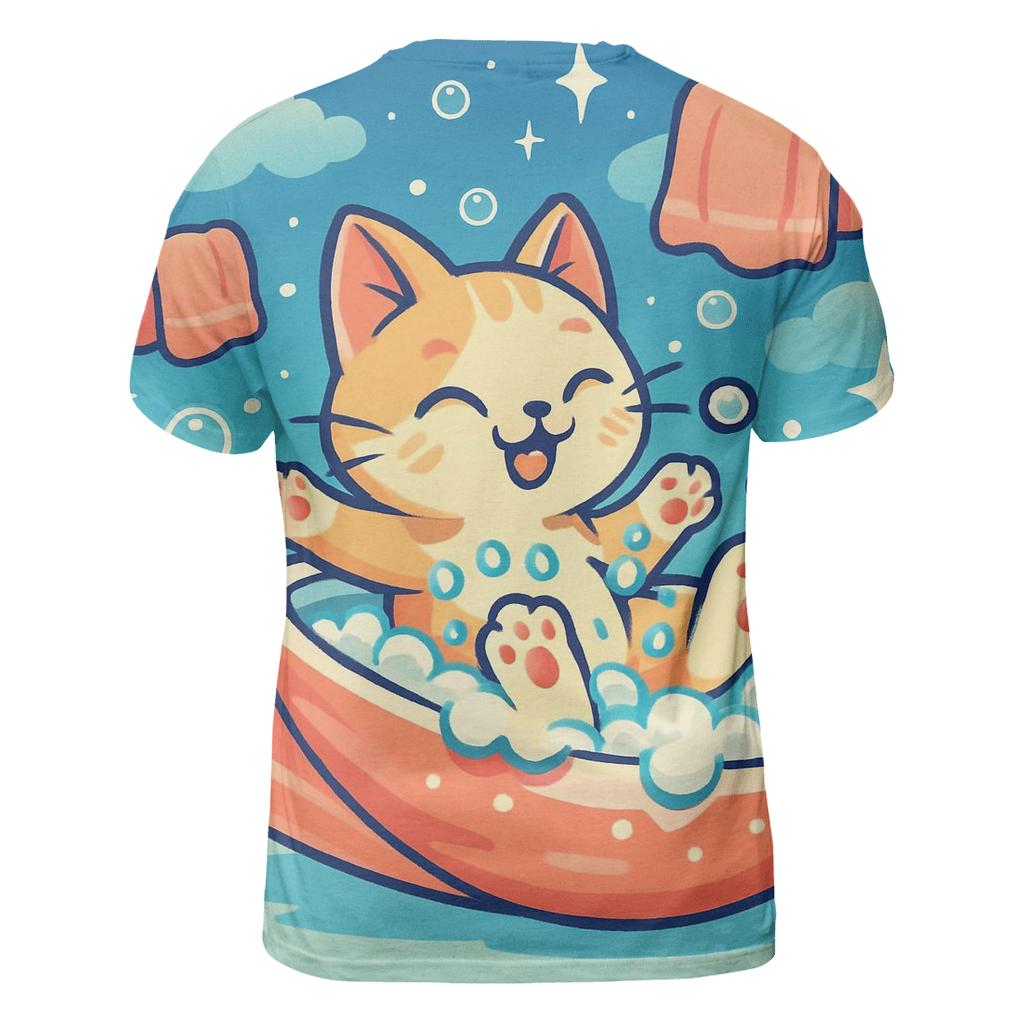 Bubble Comet Bath Time statement graphic shirts