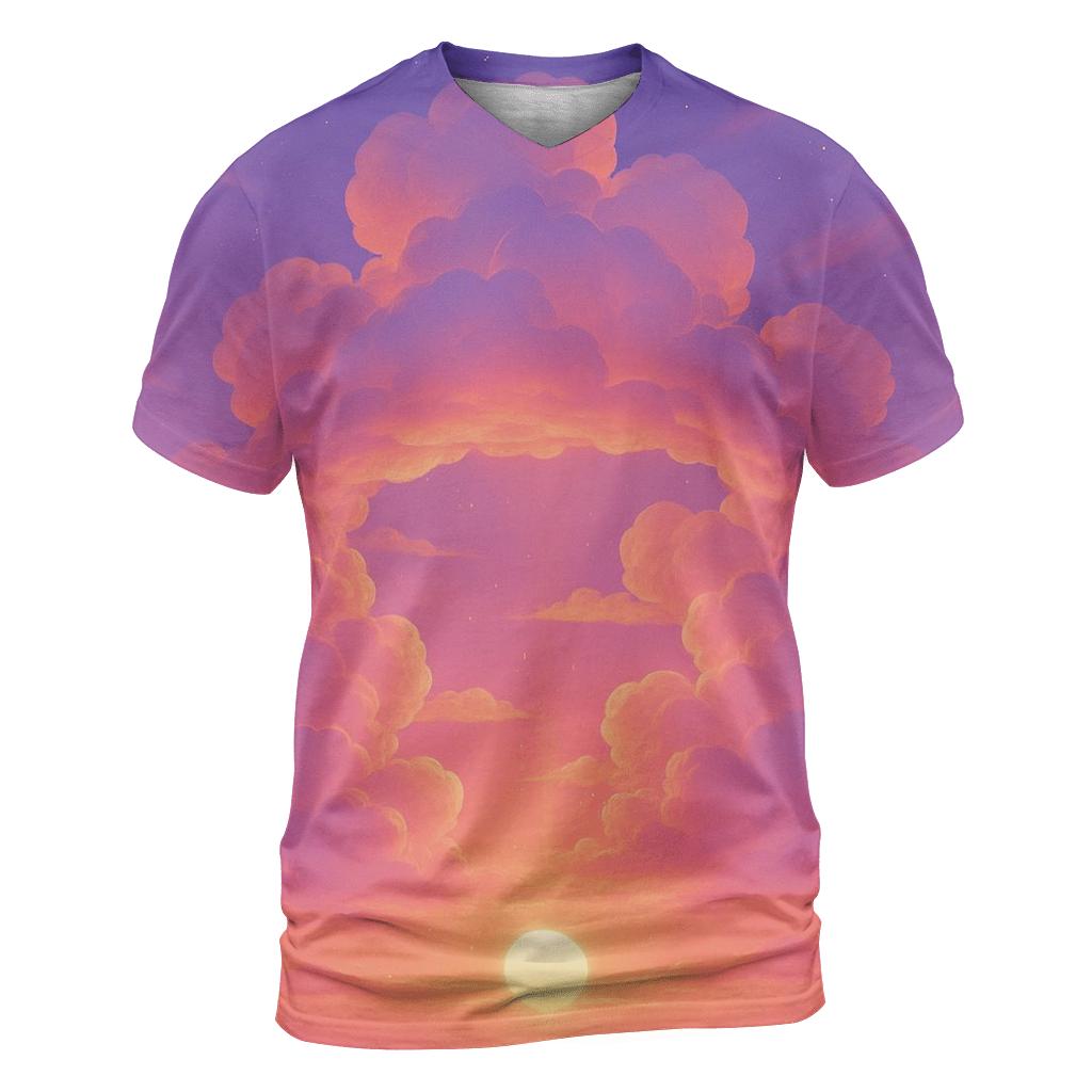 Carousel Cloudset artistic all-over print tops