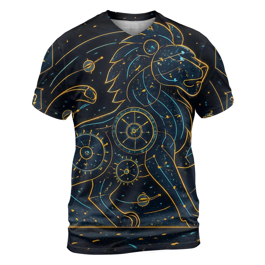 Clockwork Constellation Parade trendy printed shirt styles