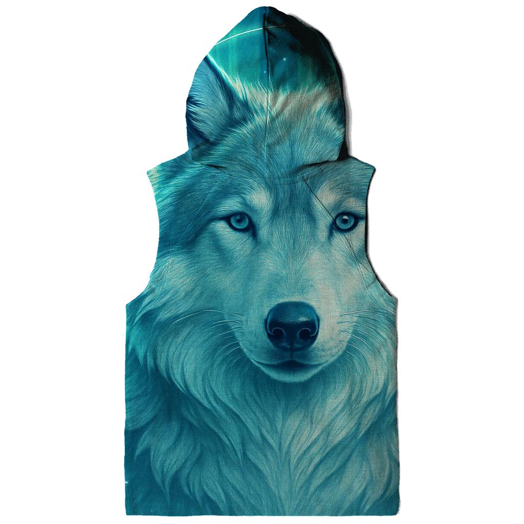 Aurora Sentinel Wolf designer hoodies