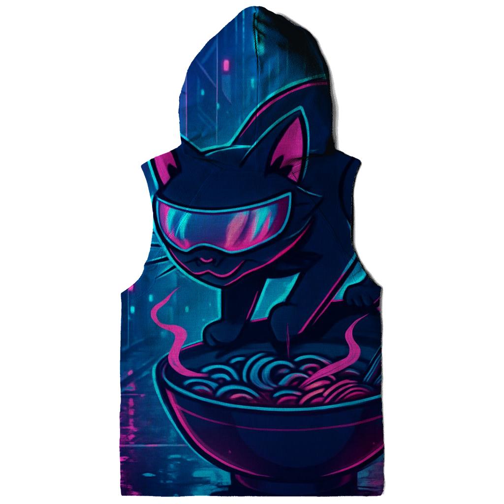 Neon Ramen Alley Cat hoodies fashion