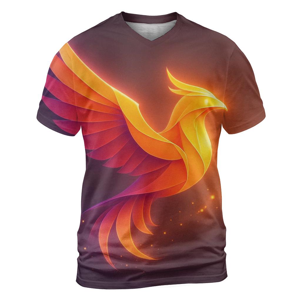 Saffron Nebula Origami custom all-over print shirts