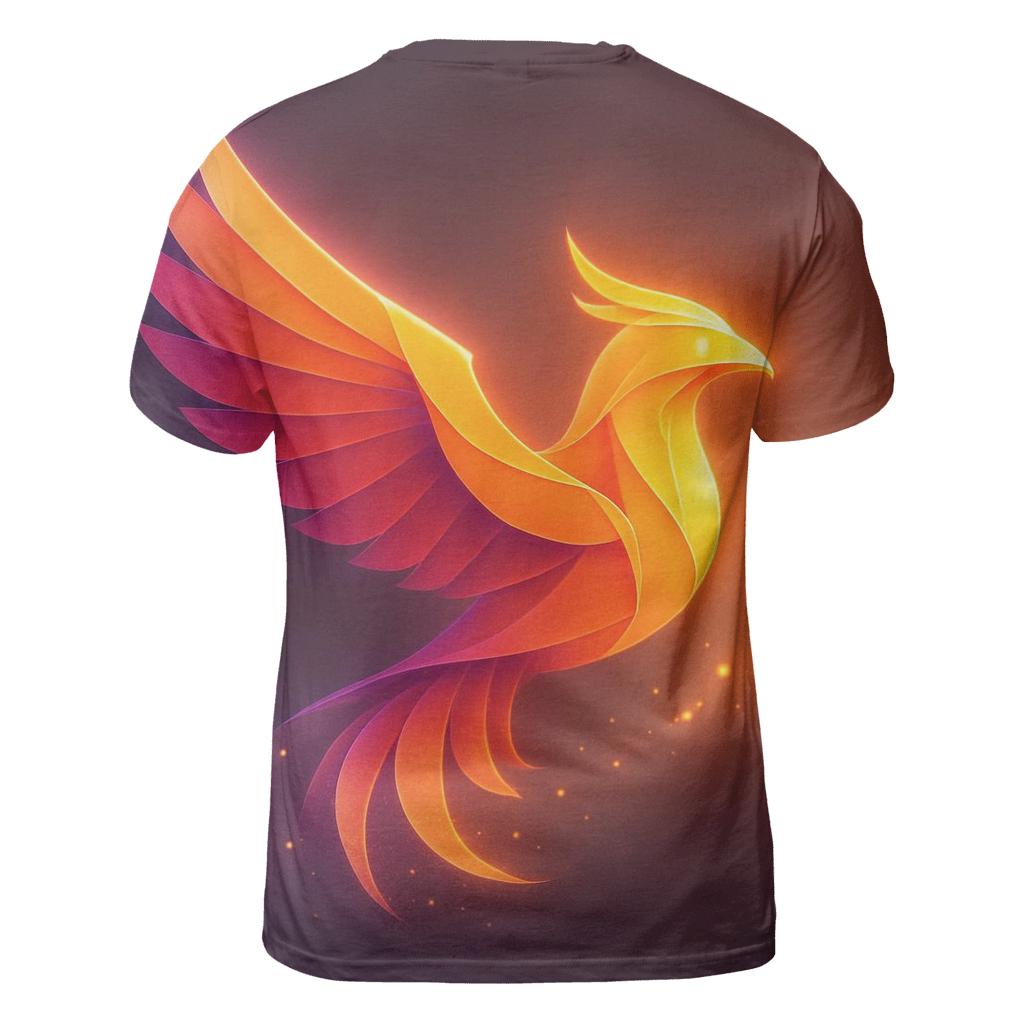 Saffron Nebula Origami custom all-over print shirts