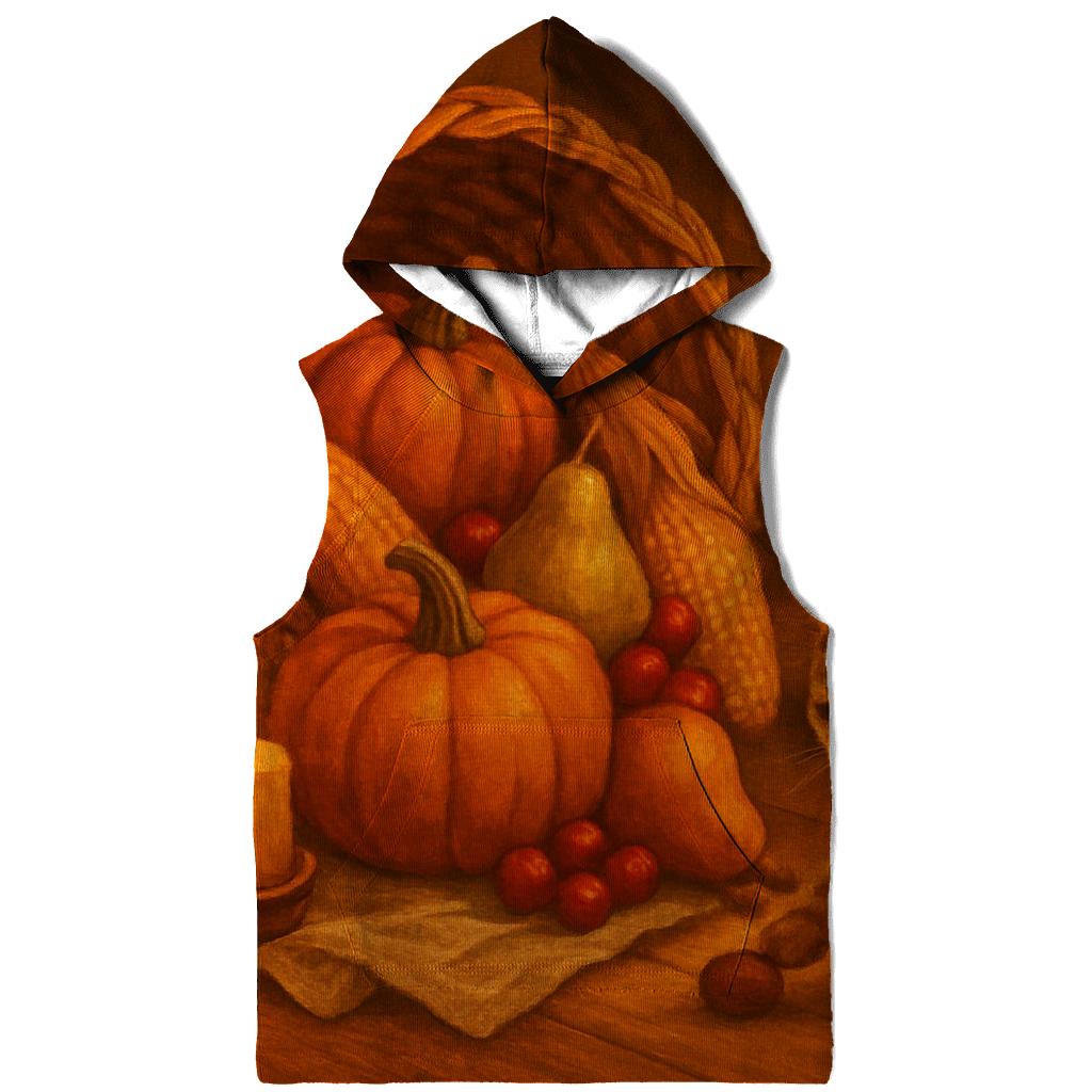 Candlelit Cornucopia Kitchen Still Life premium hoodies