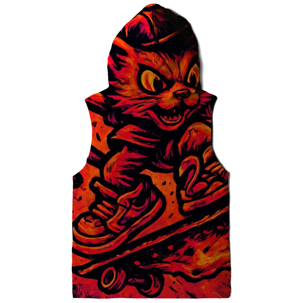 Graffiti Meteor Skate Cat heavyweight hoodies