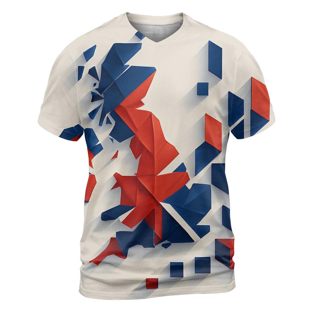 United Kingdom Geometric City Fusion personalized full print shirts