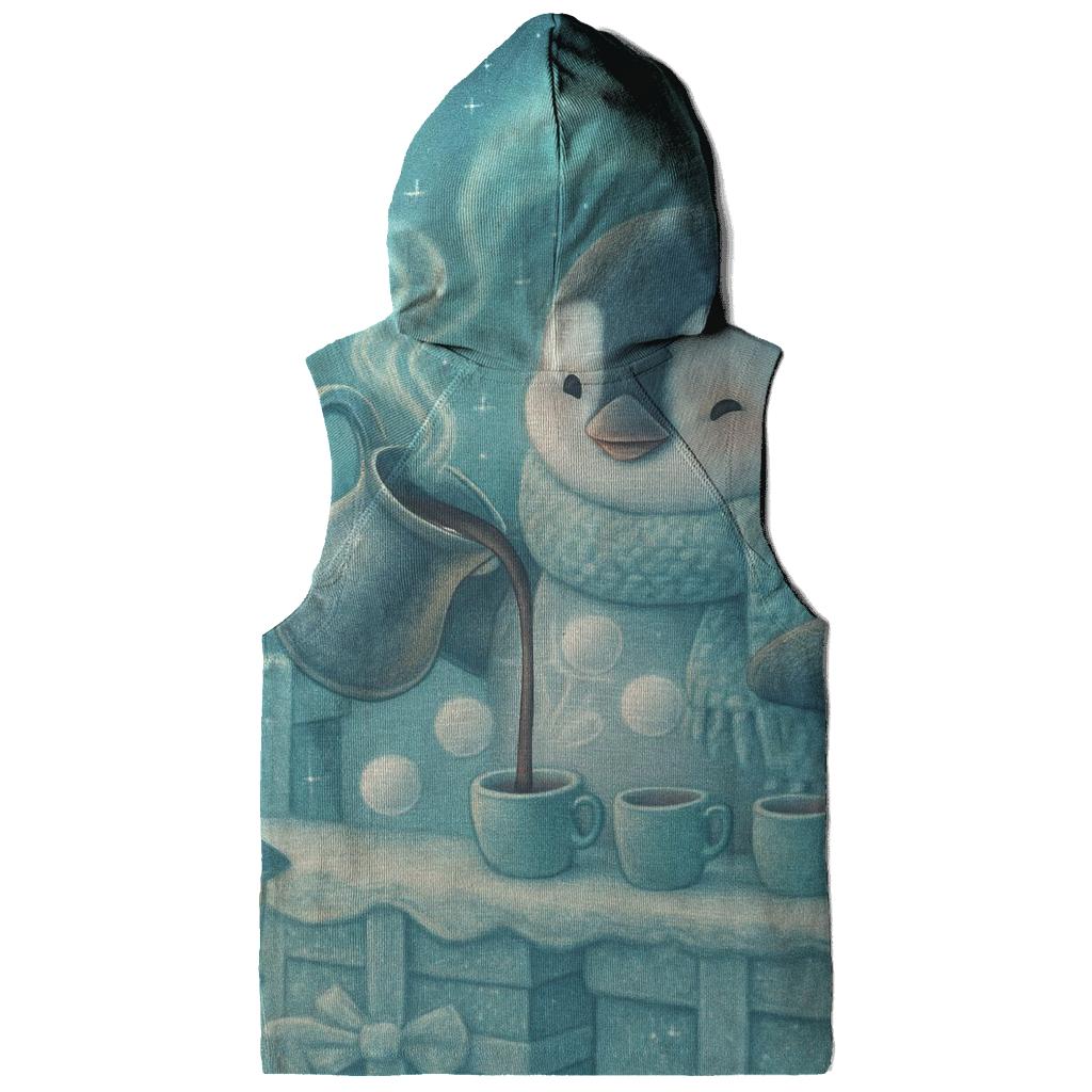 Penguin Cocoa Bar Under Northern Lights zip-up hoodies