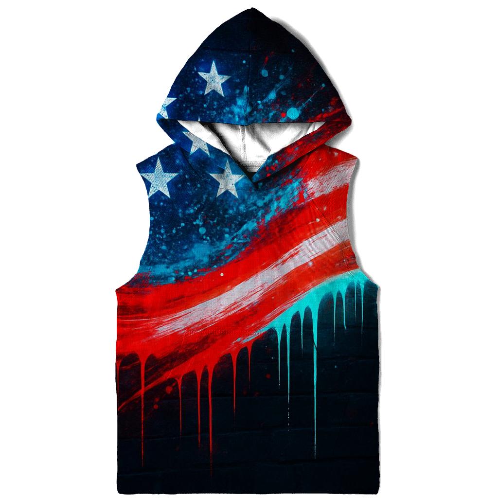 Neon Alley Starburst Flag premium hoodies