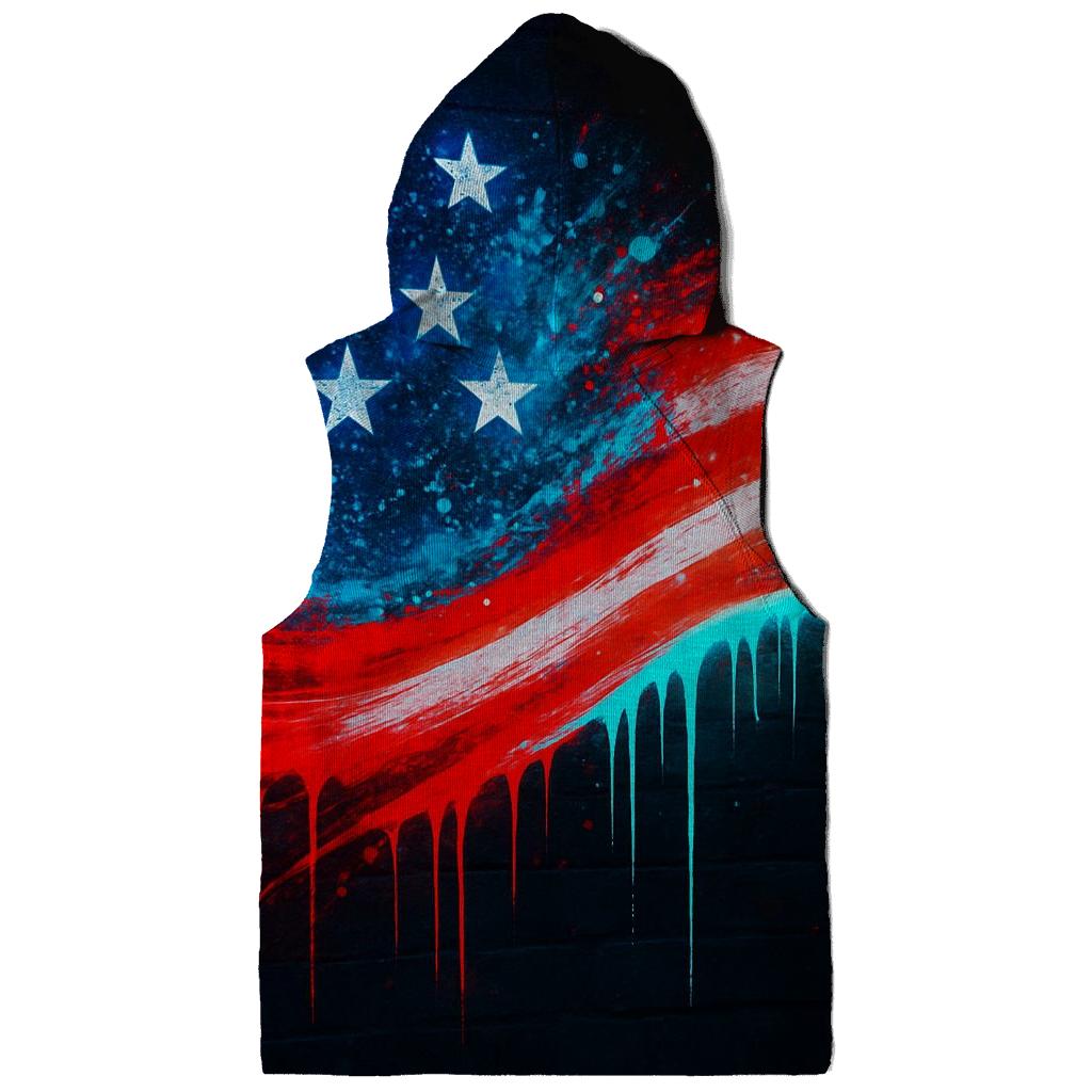 Neon Alley Starburst Flag premium hoodies