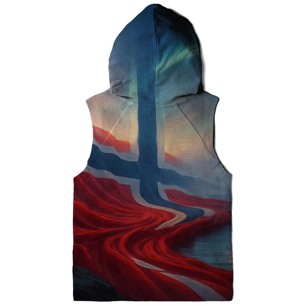 Norway Fjord Aurora Flag custom hoodies