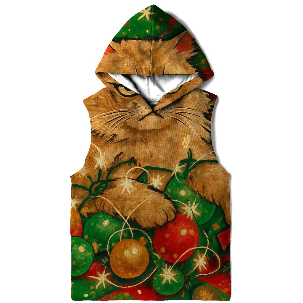 Grumpy Cat Tangled In Ornament Nebula zip-up hoodies