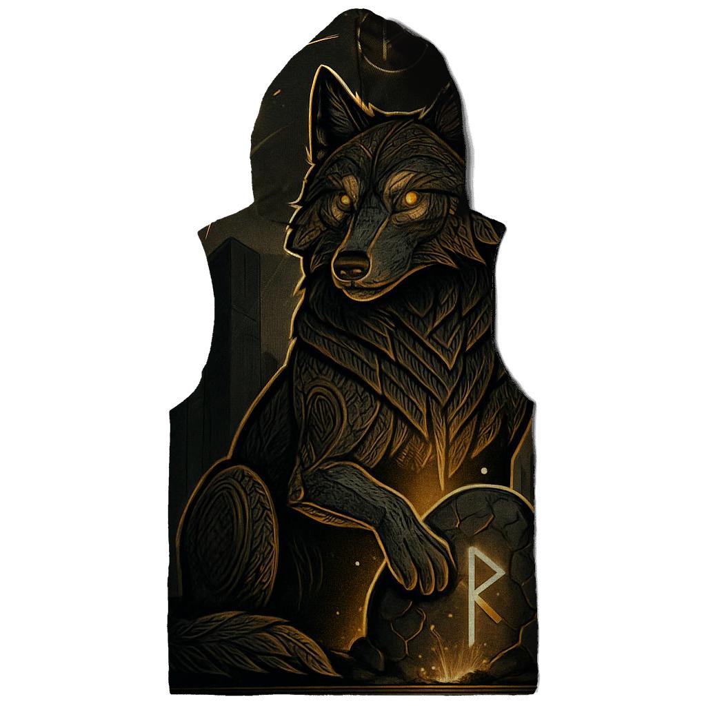 Runic Stoneheart Guardian graphic hoodies