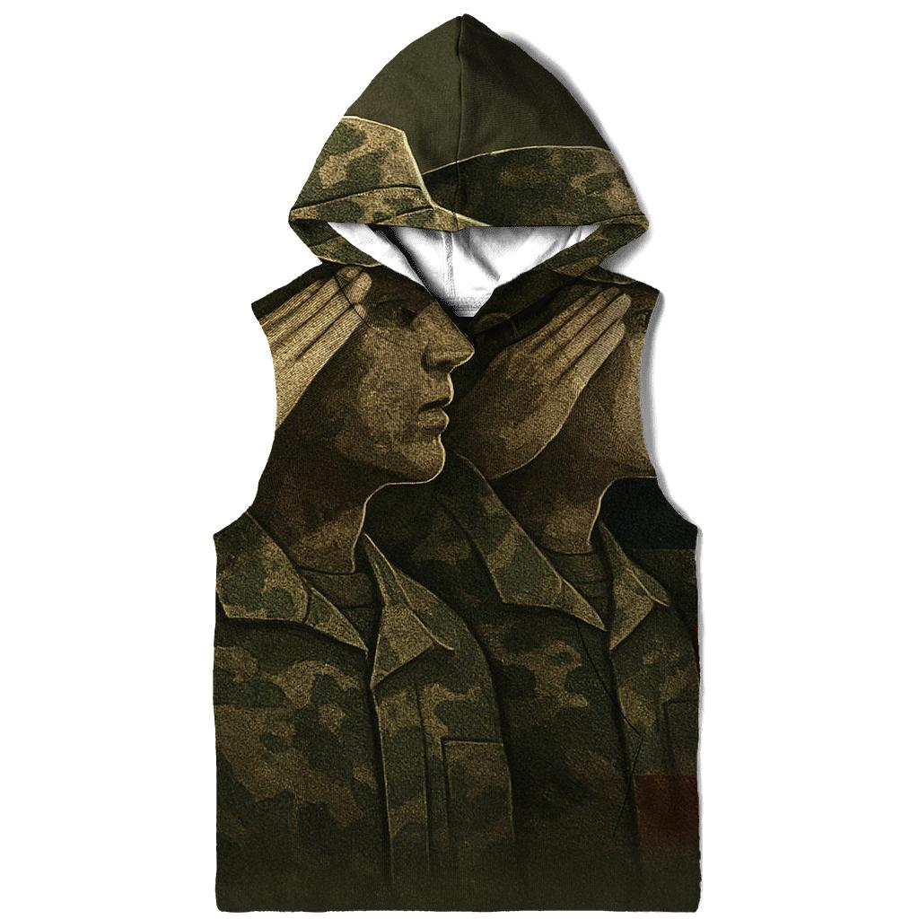 Camouflage Flag Of The Watchful Line graphic hoodies