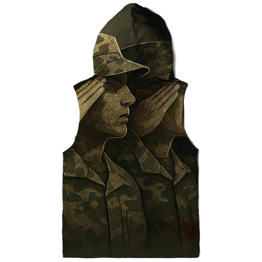 Camouflage Flag Of The Watchful Line graphic hoodies