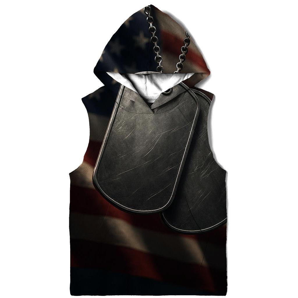 Dog Tags In The Flaglight hoodie designs