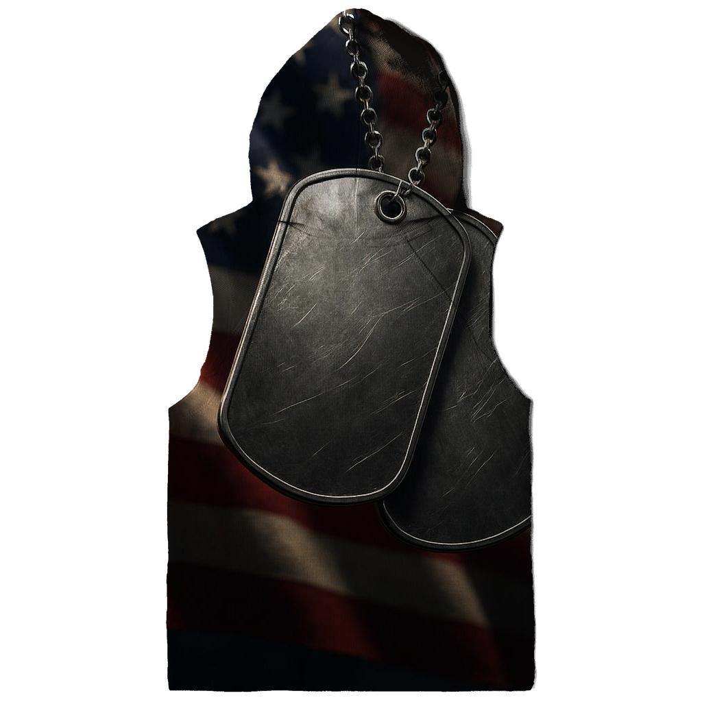 Dog Tags In The Flaglight hoodie designs