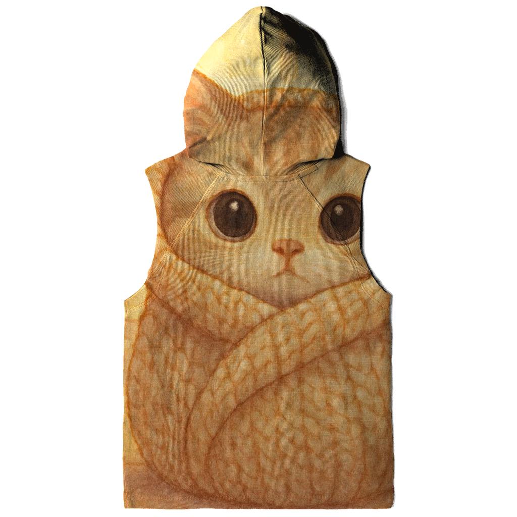 Sunrise Blanket Burrito Kitten printed hoodies