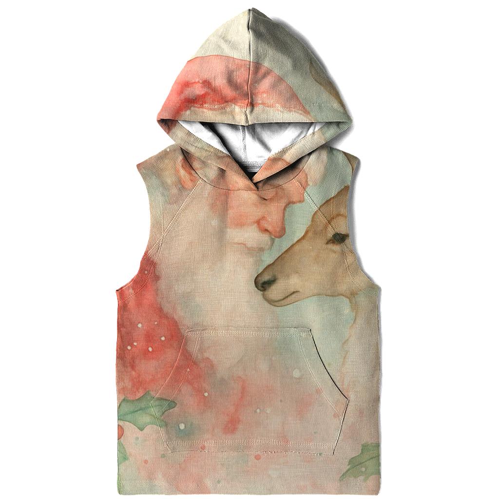 Watercolor Santa And Reindeer Dream Drift hoodies fashion