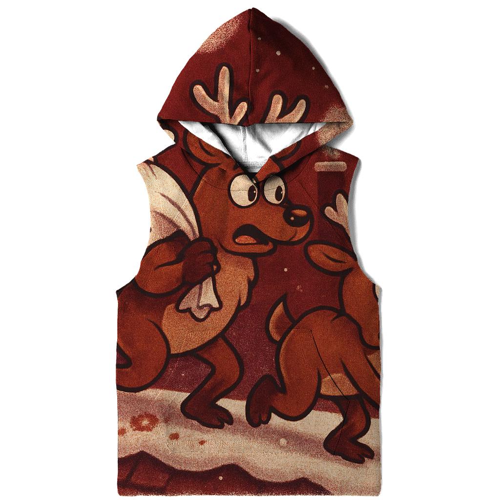 Reindeer Cookie Heist On The Rooftop custom hoodies