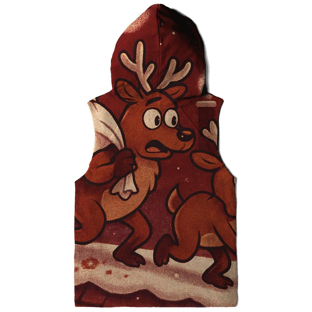 Reindeer Cookie Heist On The Rooftop custom hoodies