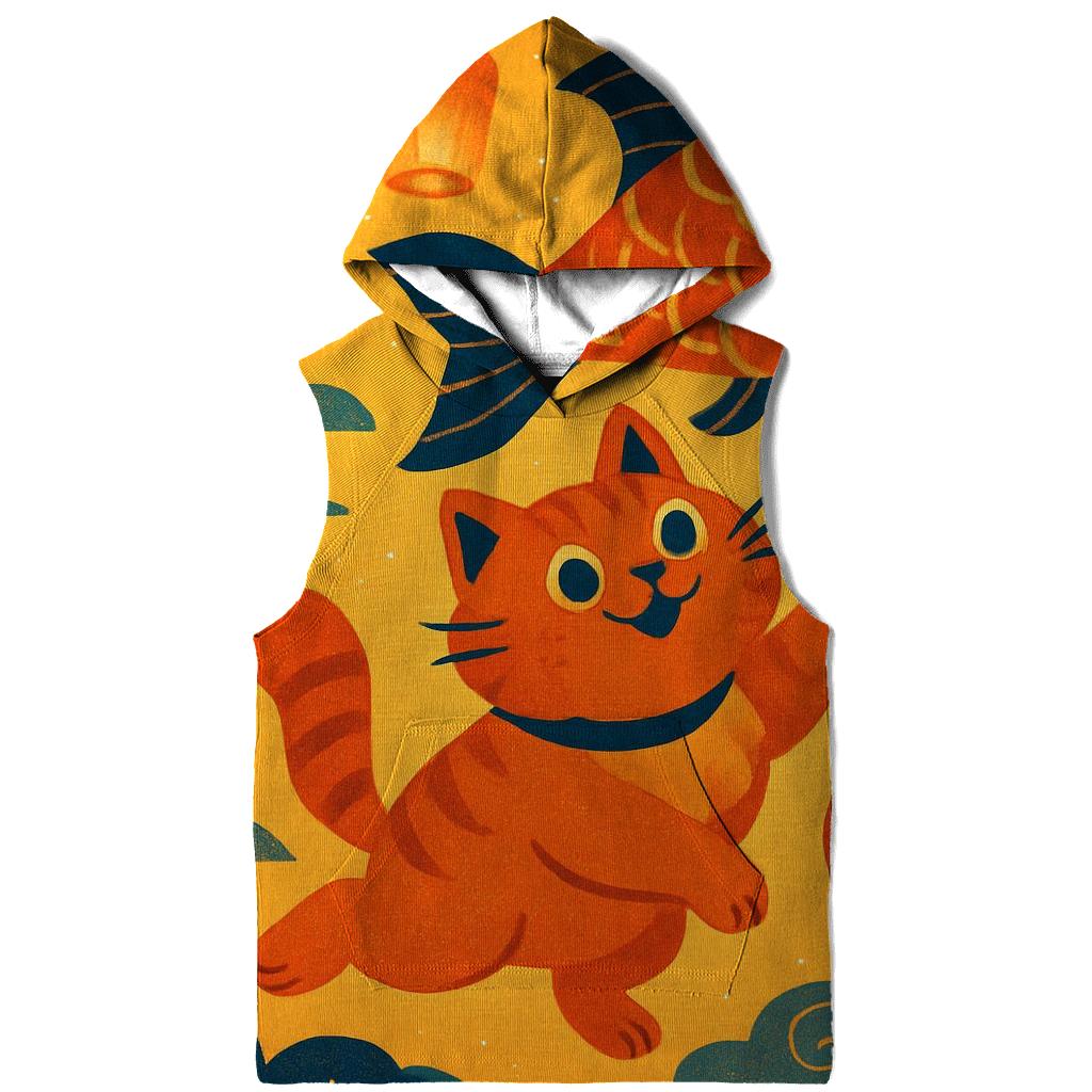 Lantern Festival Paper Kite Cat graphic hoodies
