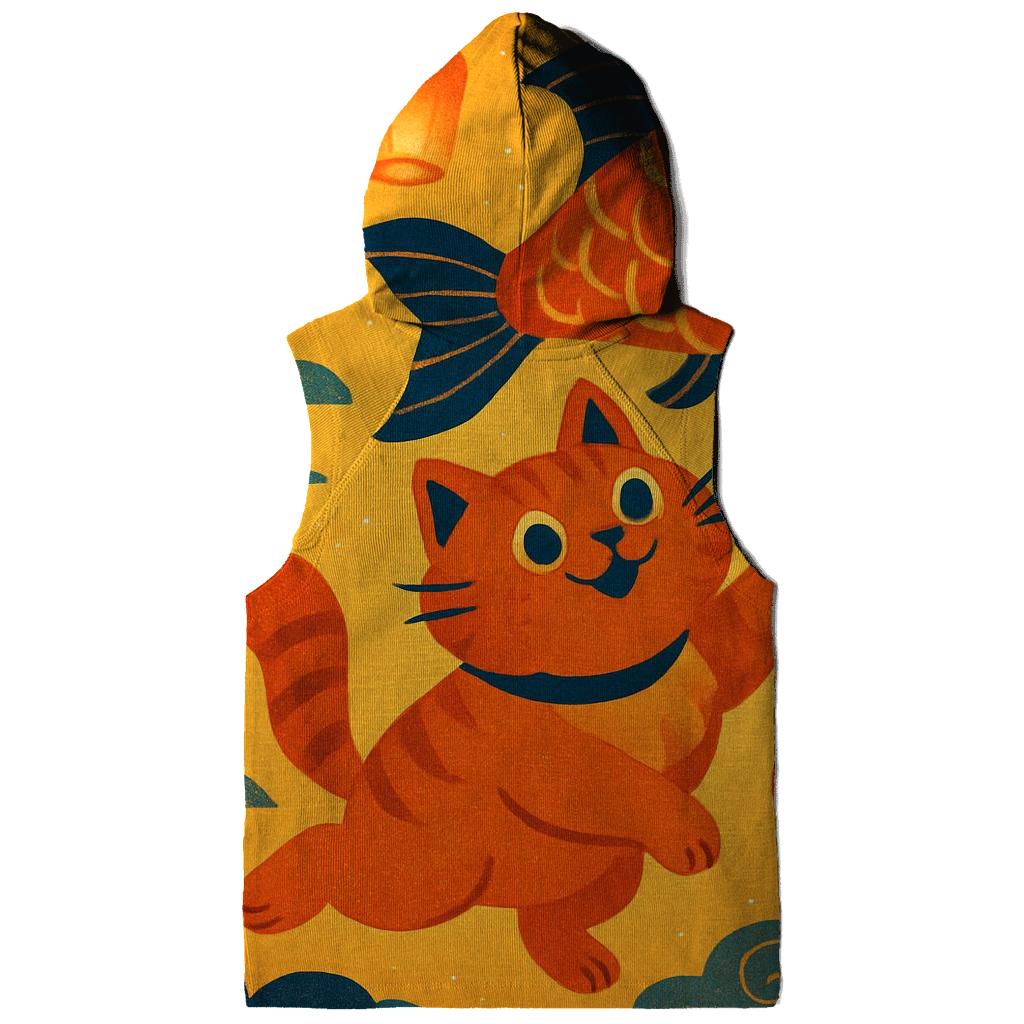 Lantern Festival Paper Kite Cat graphic hoodies