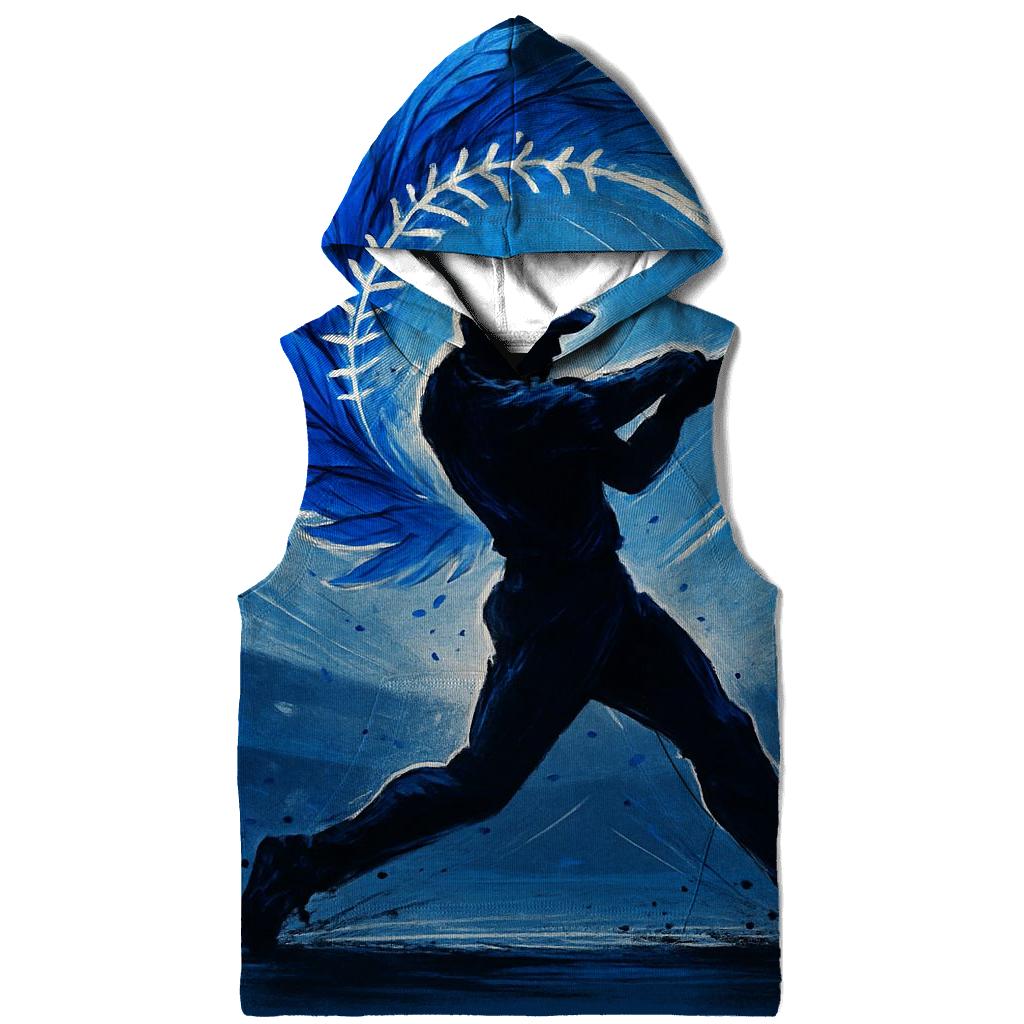 Swing Arc, Blue Jays Feather Halo hoodie styles