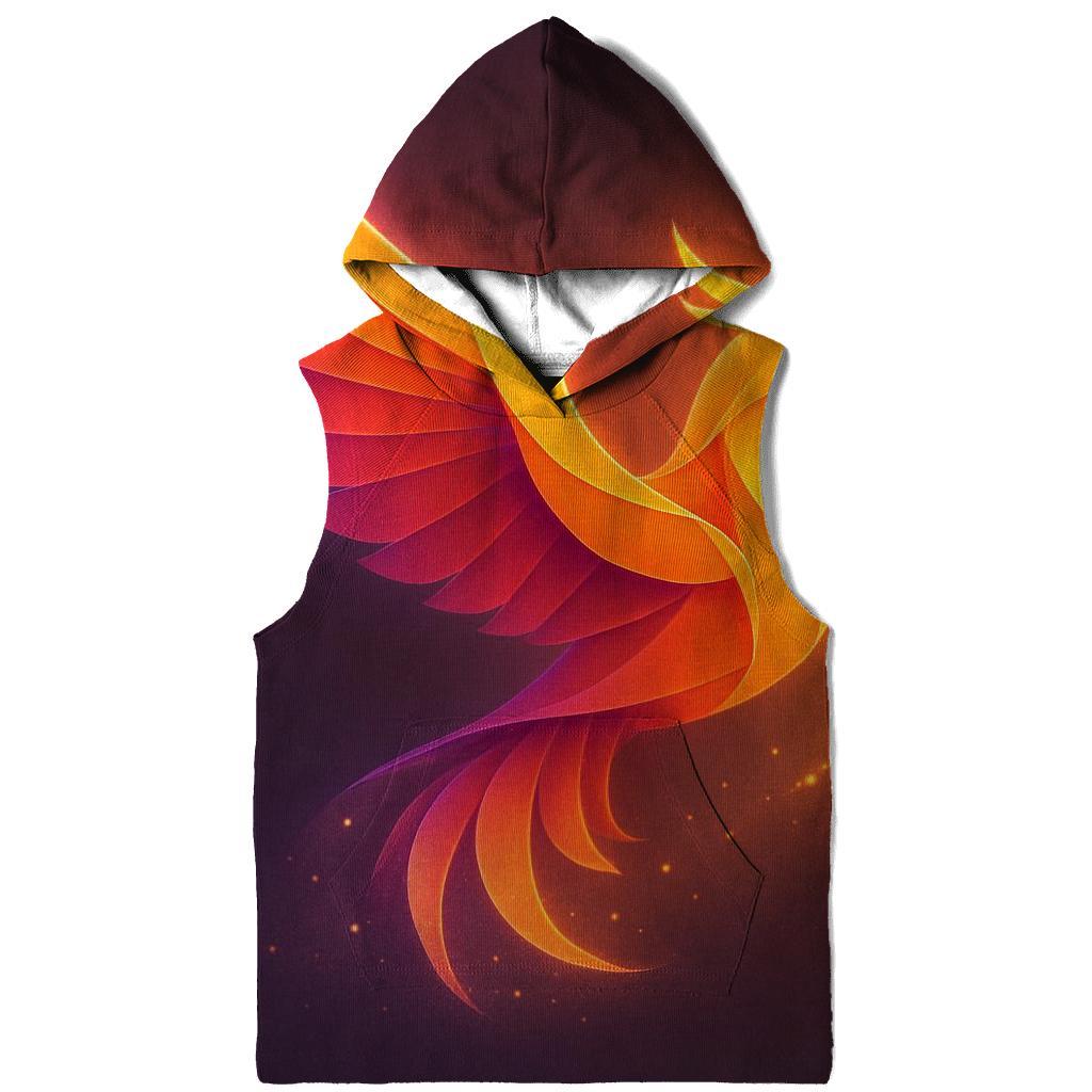 Saffron Nebula Origami designer hoodies
