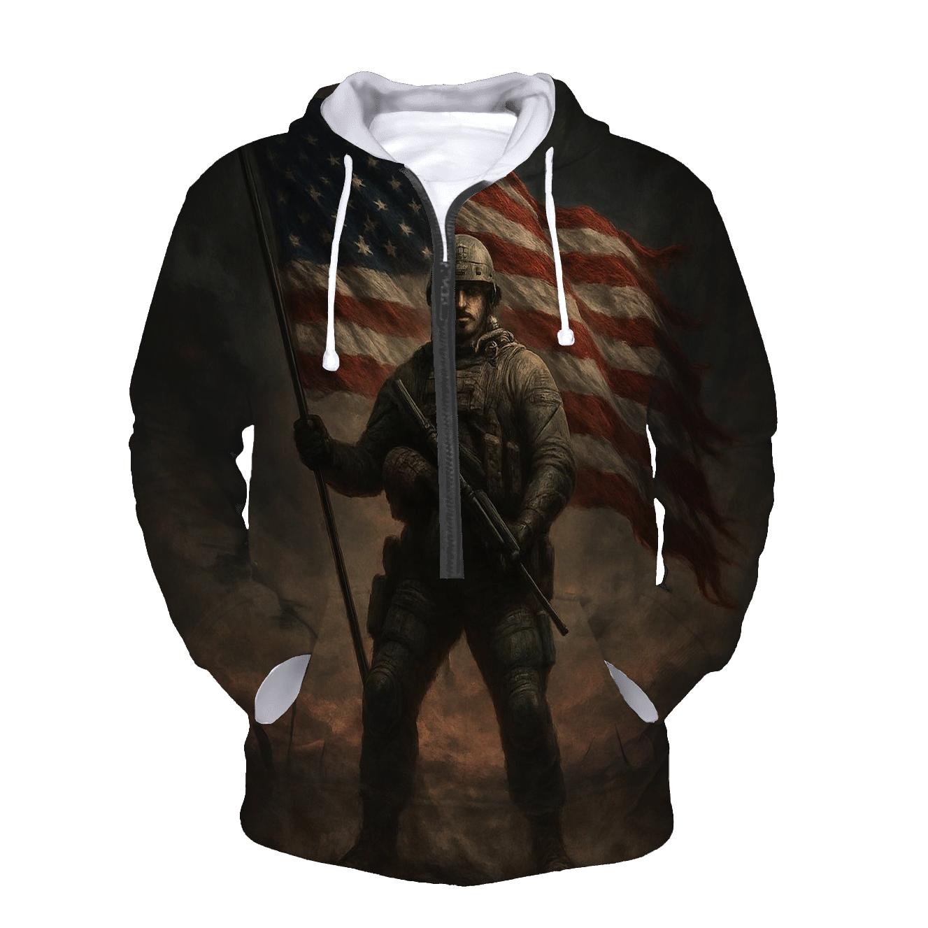 Storm Guard Of Liberty printed hoodies