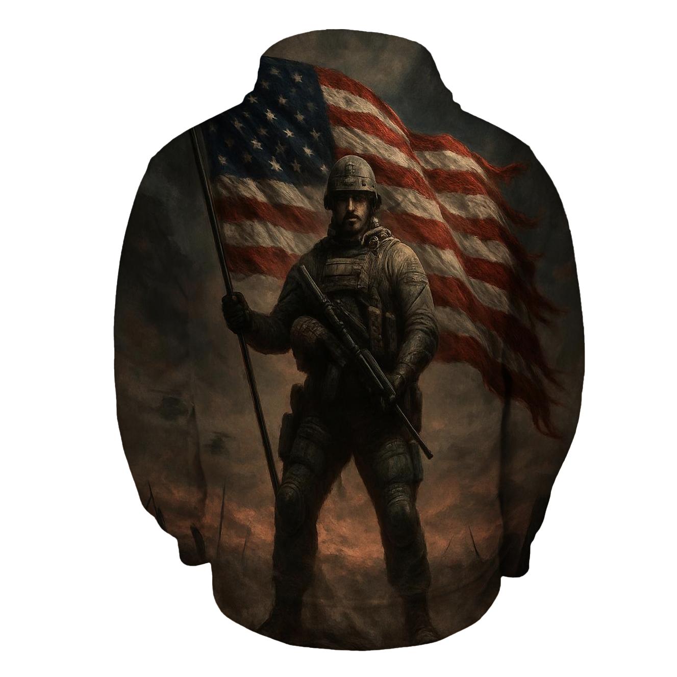 Storm Guard Of Liberty printed hoodies