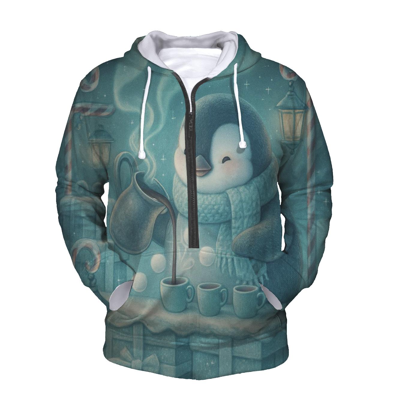 Penguin Cocoa Bar Under Northern Lights lightweight hoodies